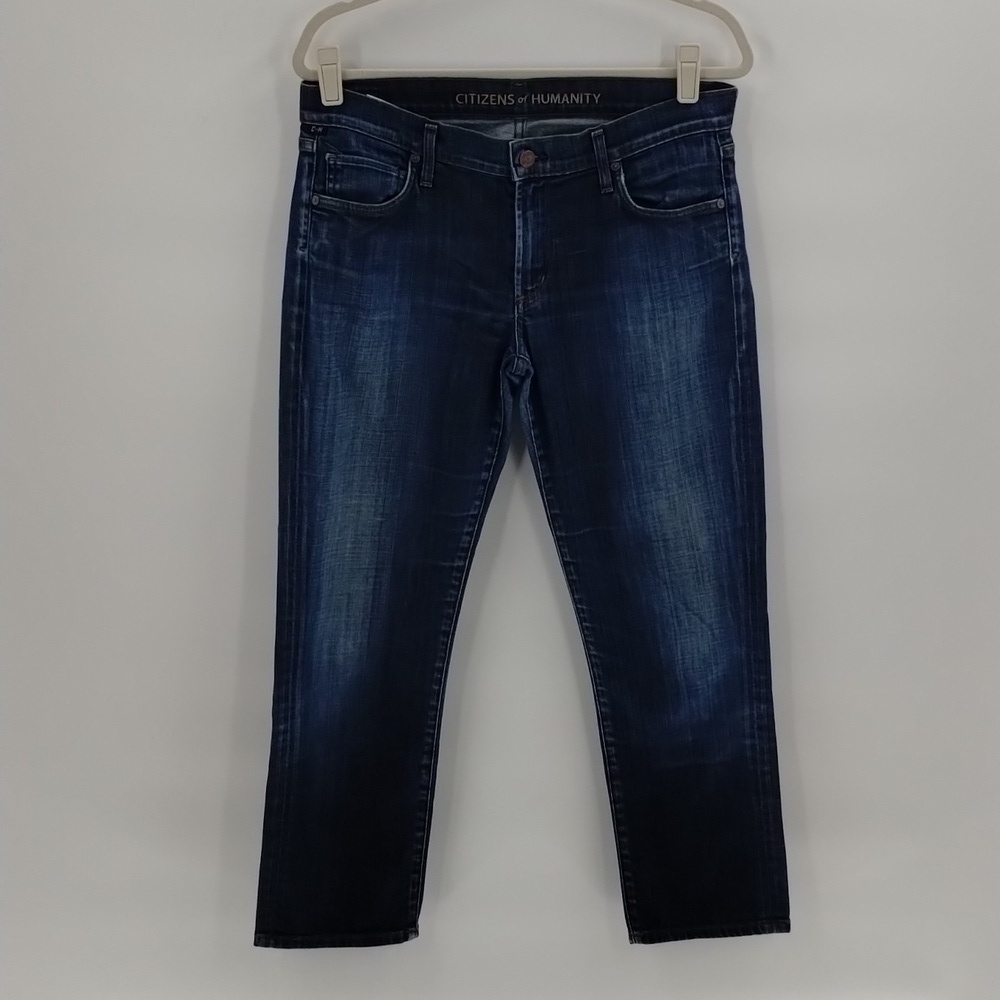 Citizens of Humanity skinny straight leg denim jeans mid rise size 30 stretch